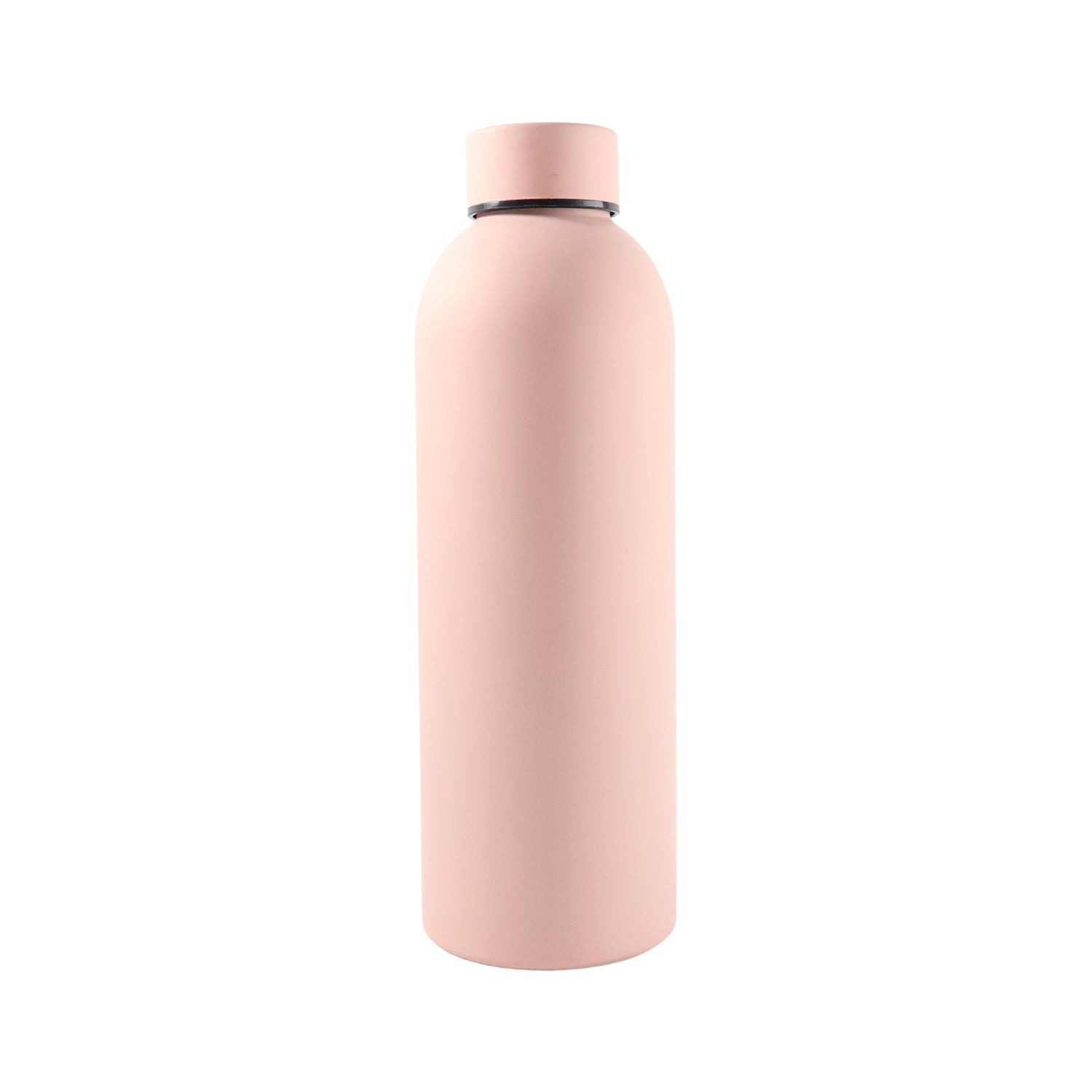 Eco-friendly reusable pink stainless steel bottle with double wall insulation