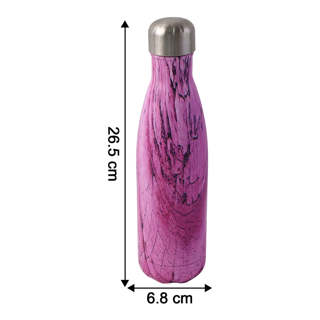 Stainless steel screw lid insulated water bottle for safe carrying