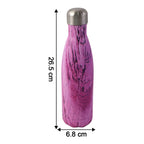 Stainless steel screw lid insulated water bottle for safe carrying