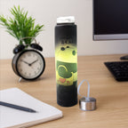 Compact cartoon printed water bottle easily fits in bags and desks