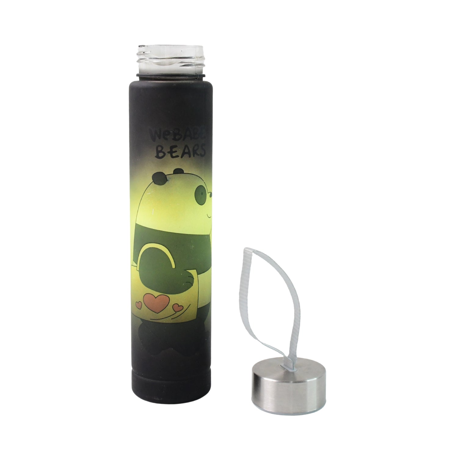 Cute cartoon plastic water bottle perfect for kids and students' hydration