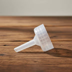 Transparent hot water bag inject cap showing leak-proof design