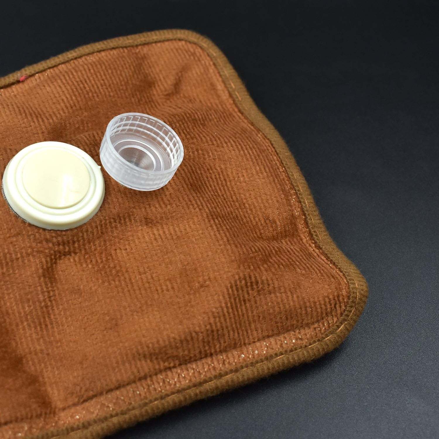 Durable plastic hot water bag inject cap with ergonomic funnel shape
