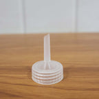 Hot water bag inject cap displayed with emphasis on leak-proof feature