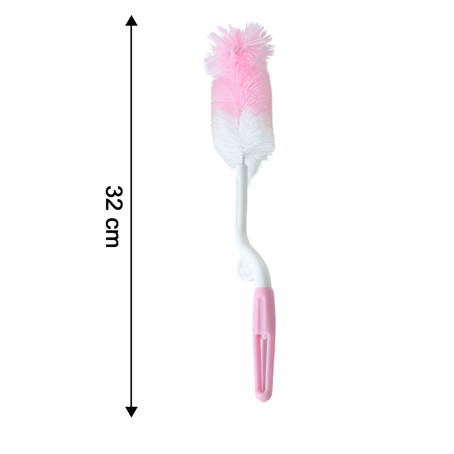 Size reference image showing length of bottle cleaning brush