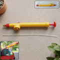 Adjustable bottle sprayer with brass nozzle attached to a standard plastic bottle.
