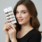 Fashionable bow hair accessories combo with durable snap clips