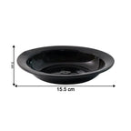 Black serving bowl suitable for dining and catering use