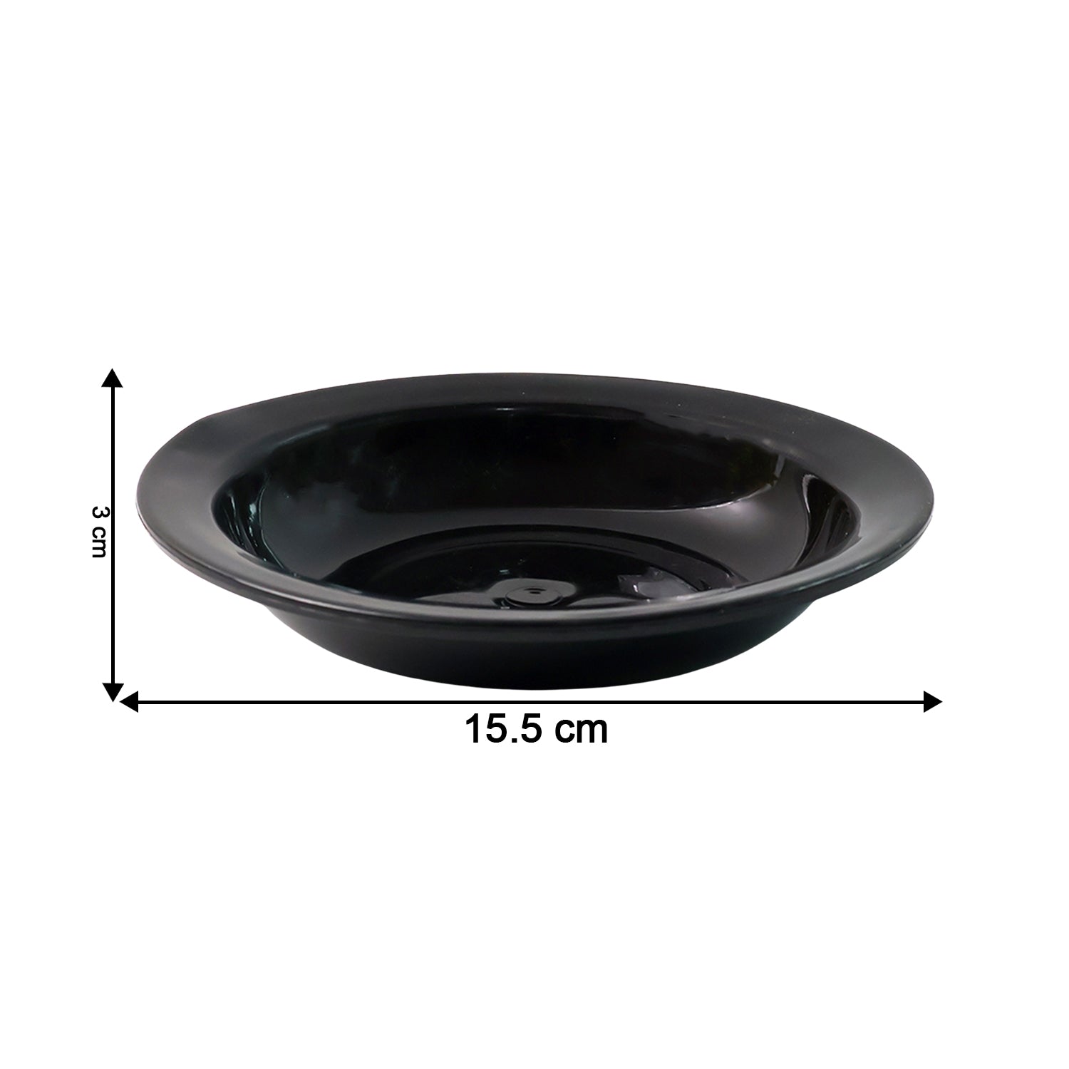 Black serving bowl suitable for dining and catering use