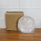 Durable crystal glass snack plate set ideal for appetizers and dry fruits