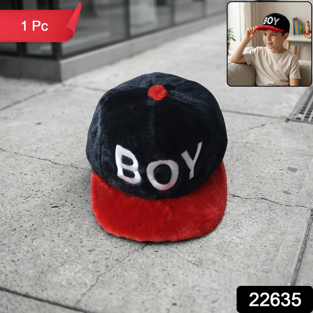 Side view of boys fashion cap in casual style