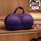 Premium hard shell bra storage case for travel and lingerie organization