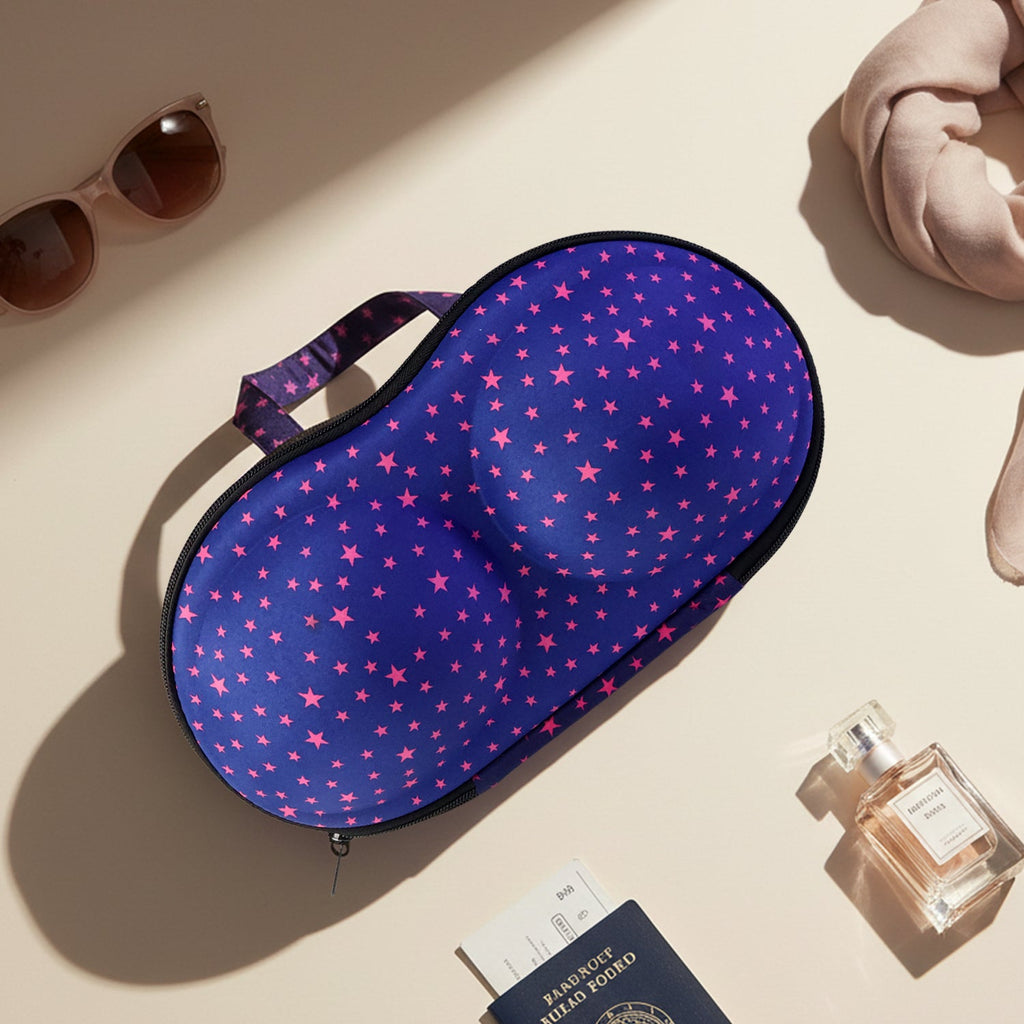 Dustproof lingerie storage case with zipper for travel and daily use