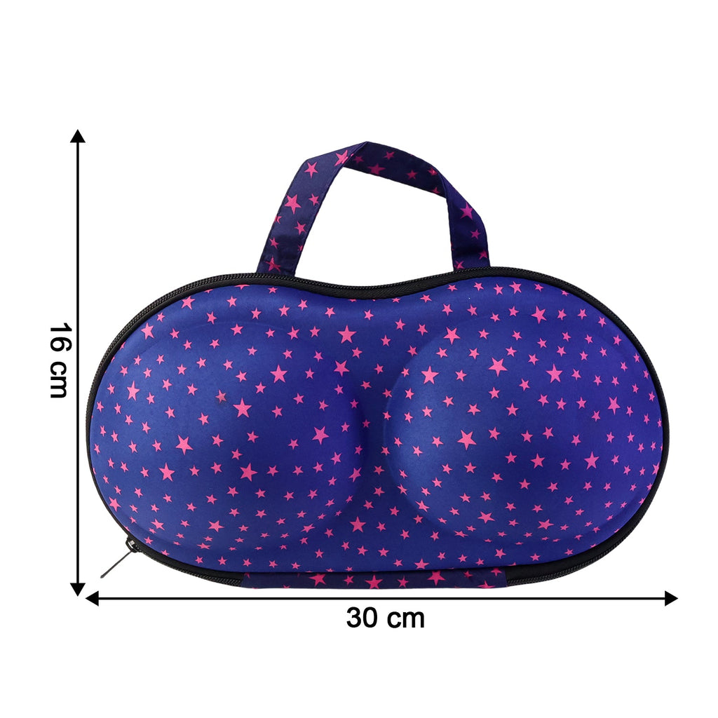 Hard shell padded bra storage case for travel protection