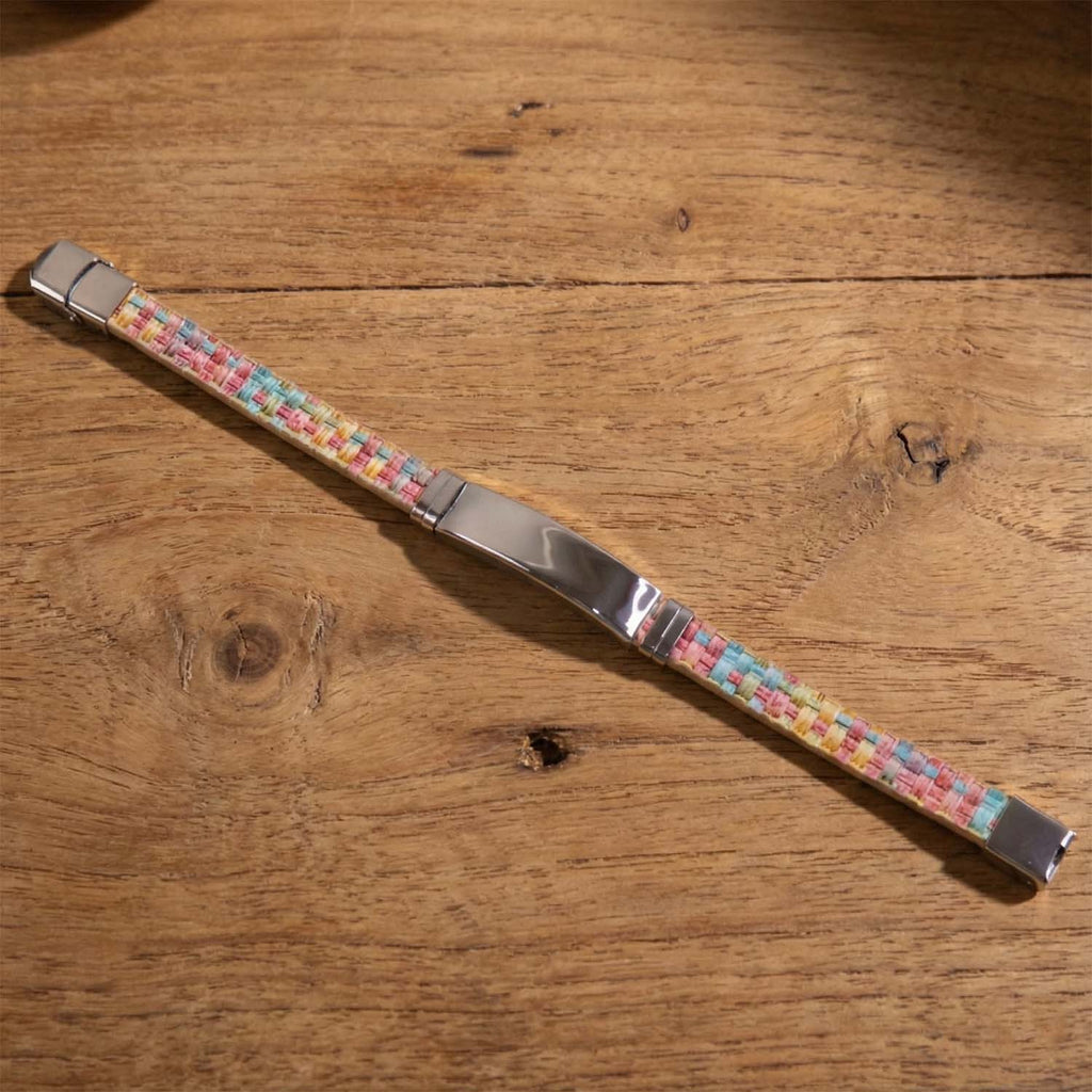 Modern woven bracelet accessory with durable finish