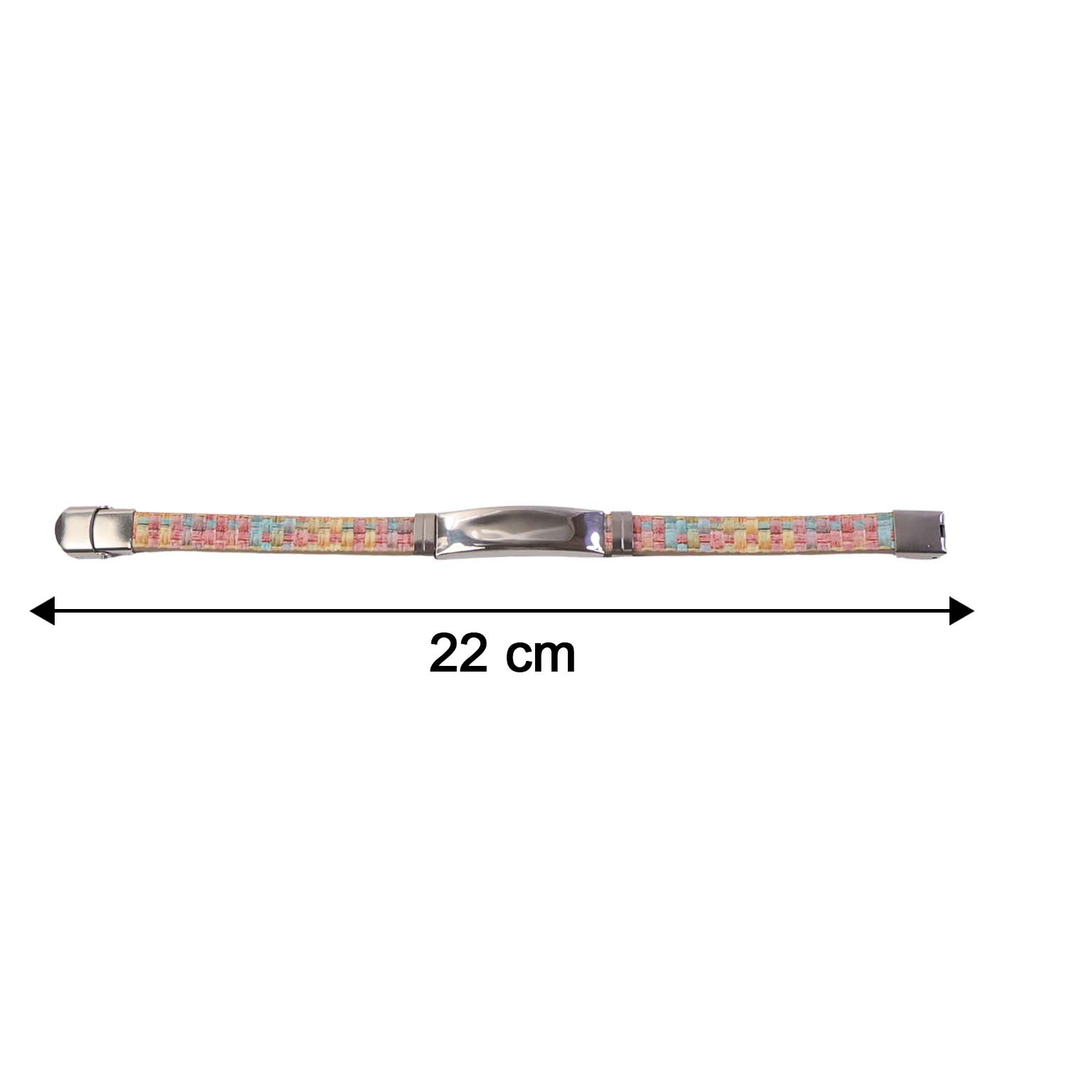 Stylish multicolor wrist jewellery with woven details
