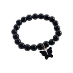 Beaded bracelet glowing under soft light for fashionable look