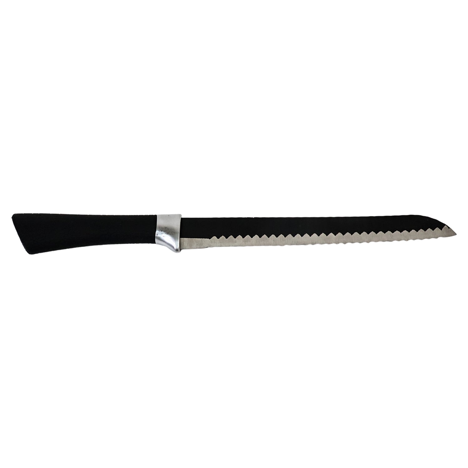 Bread knife featuring ergonomic easy grip handle for safe cutting
