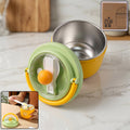 Stainless steel leak-proof lunch box in vibrant color with spoon compartment