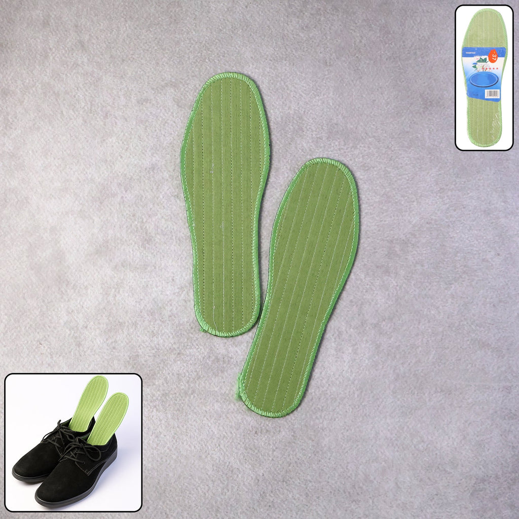 Pair of comfort shoe insoles size 37 with breathable fabric