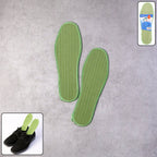 Pair of comfort shoe insoles size 37 with breathable fabric