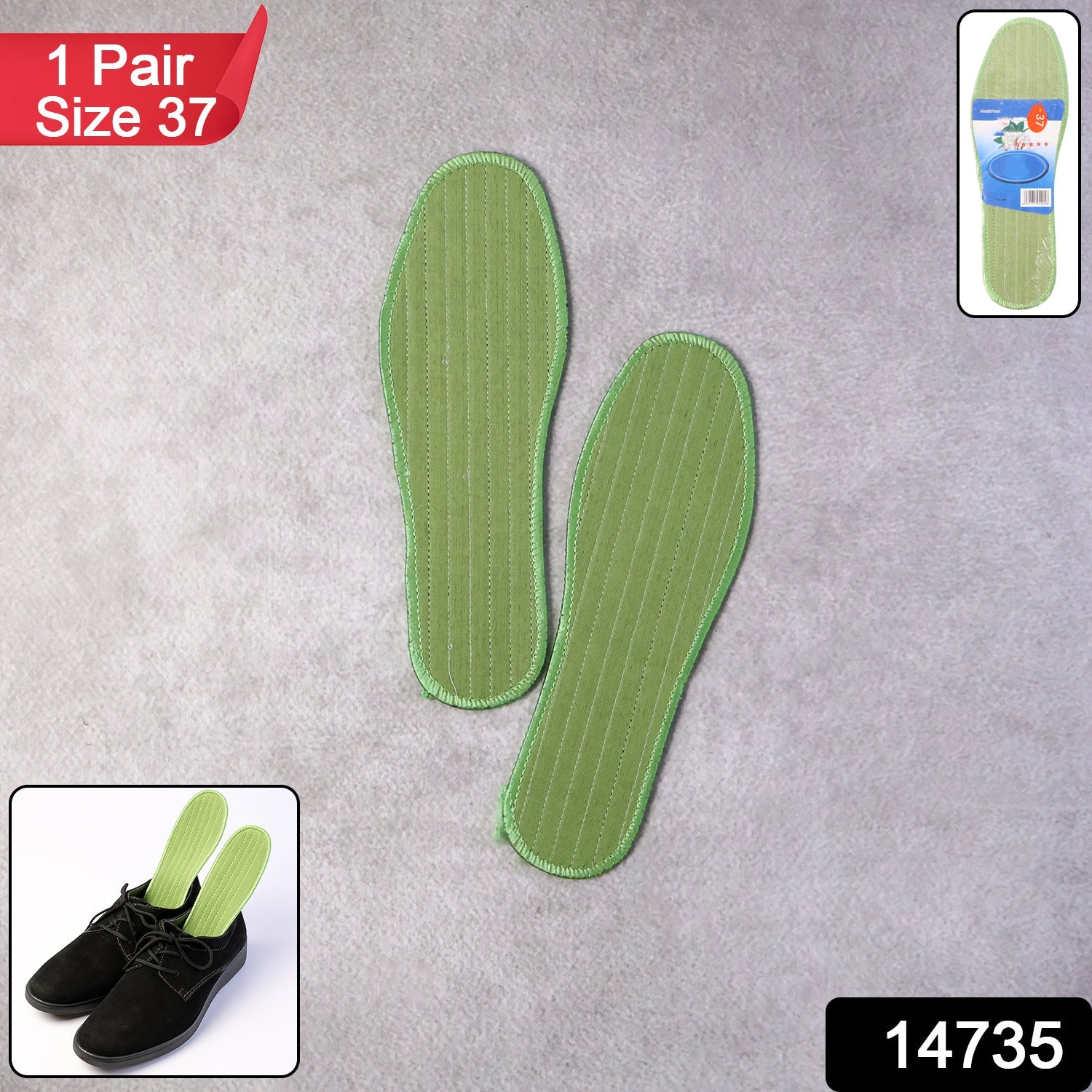Daily foot support insoles for size 37 shoes