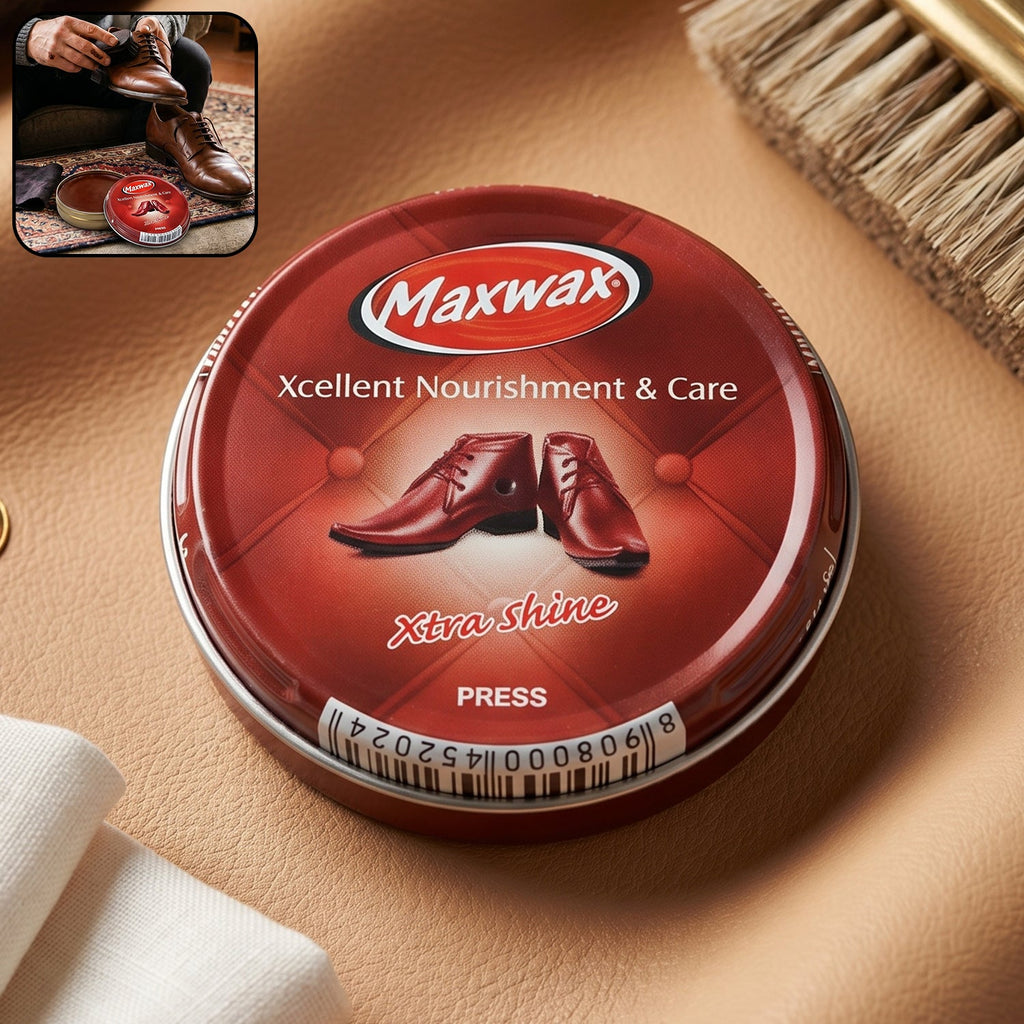 Brown shoe polish cream for leather footwear shine