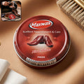 Brown shoe polish cream for leather footwear shine