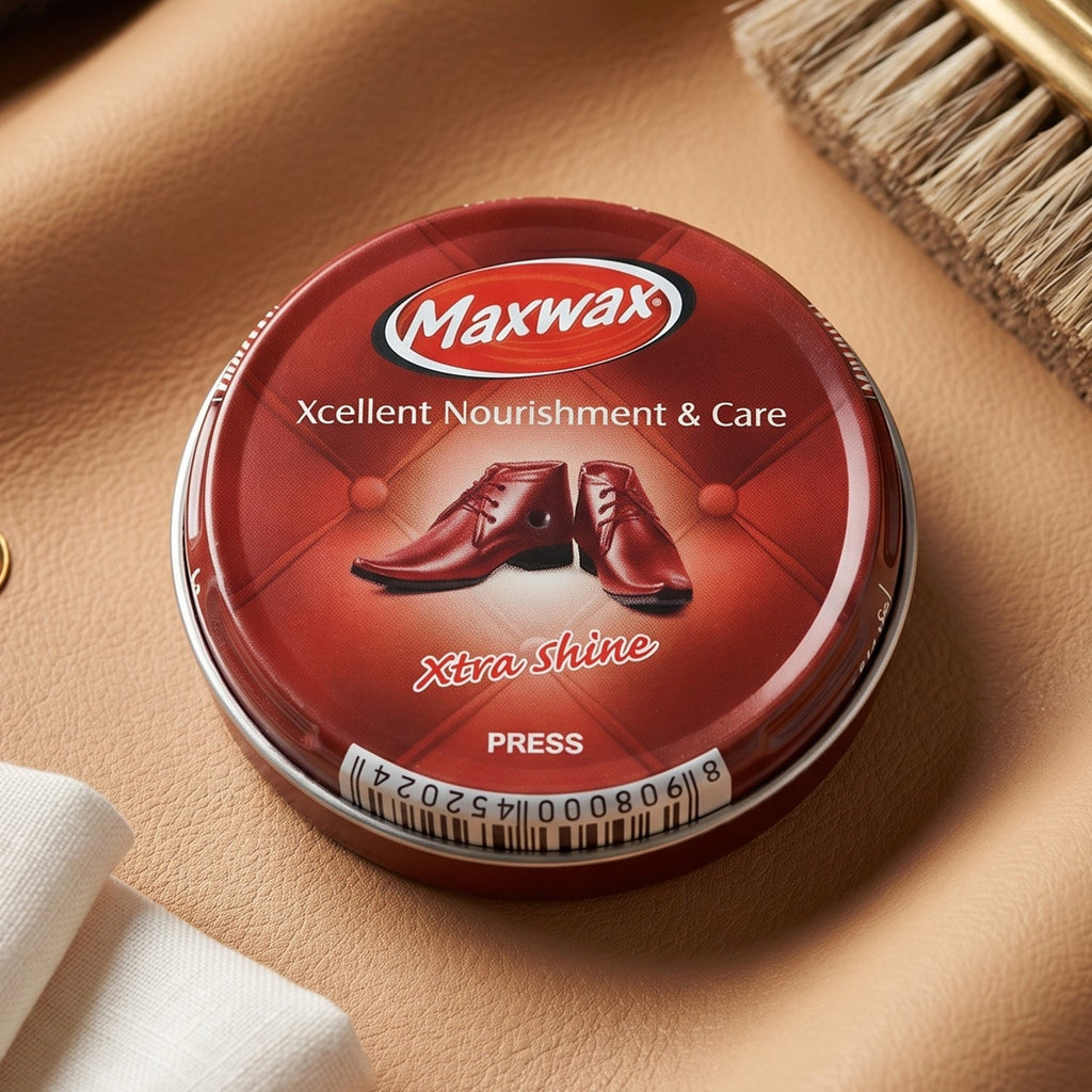 Durable leather shoe cream in compact size