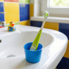 Kids toothbrush and colorful sunglasses toy set to encourage brushing