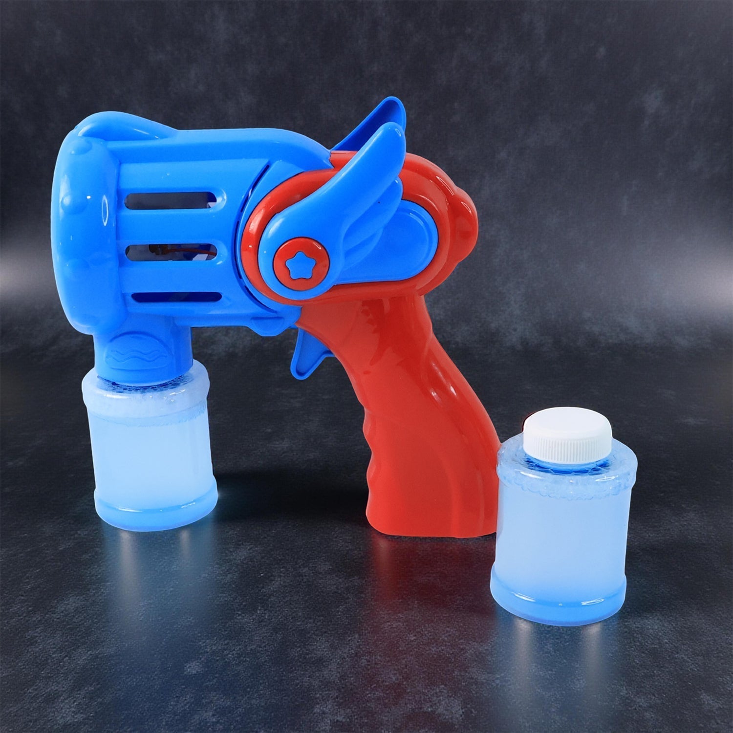 Multicolor rechargeable bubble shooting toy gun for kids