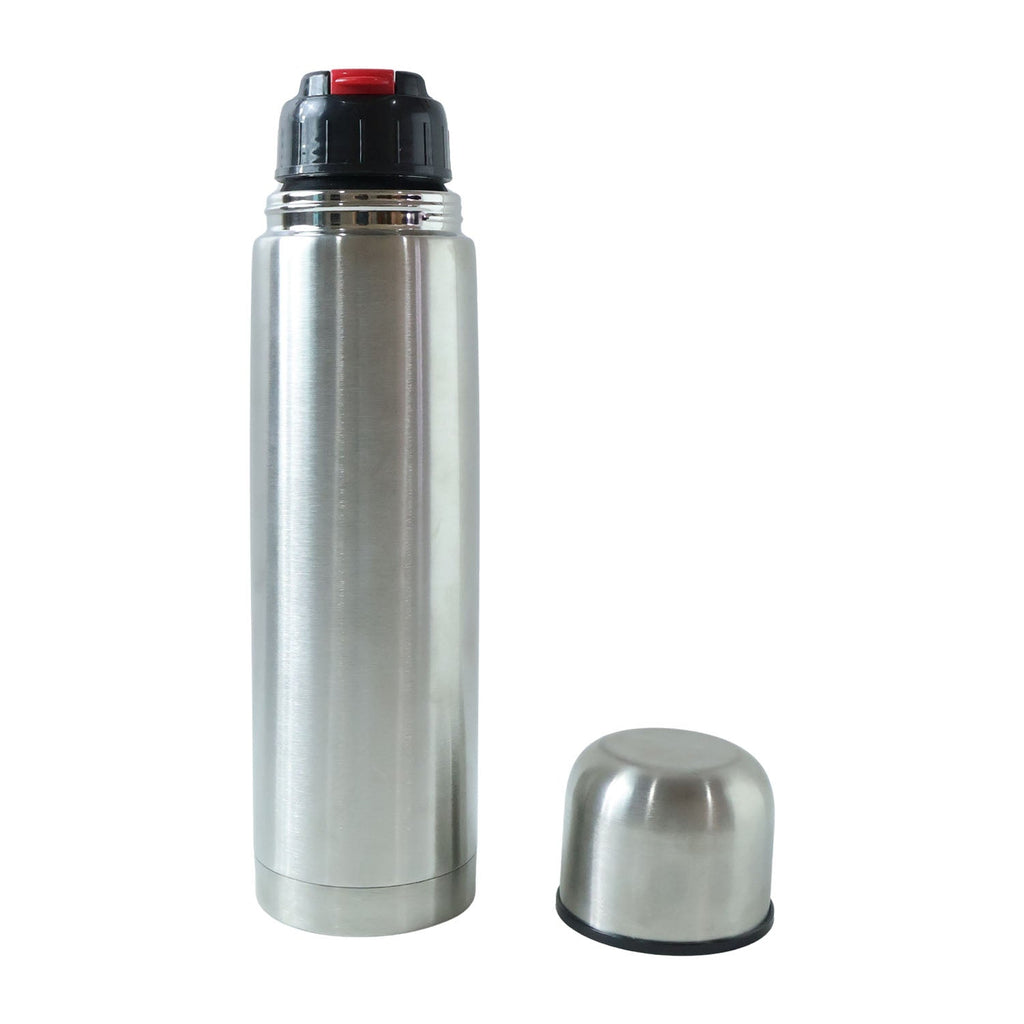Thermos style stainless steel water bottle with 1000ML capacity