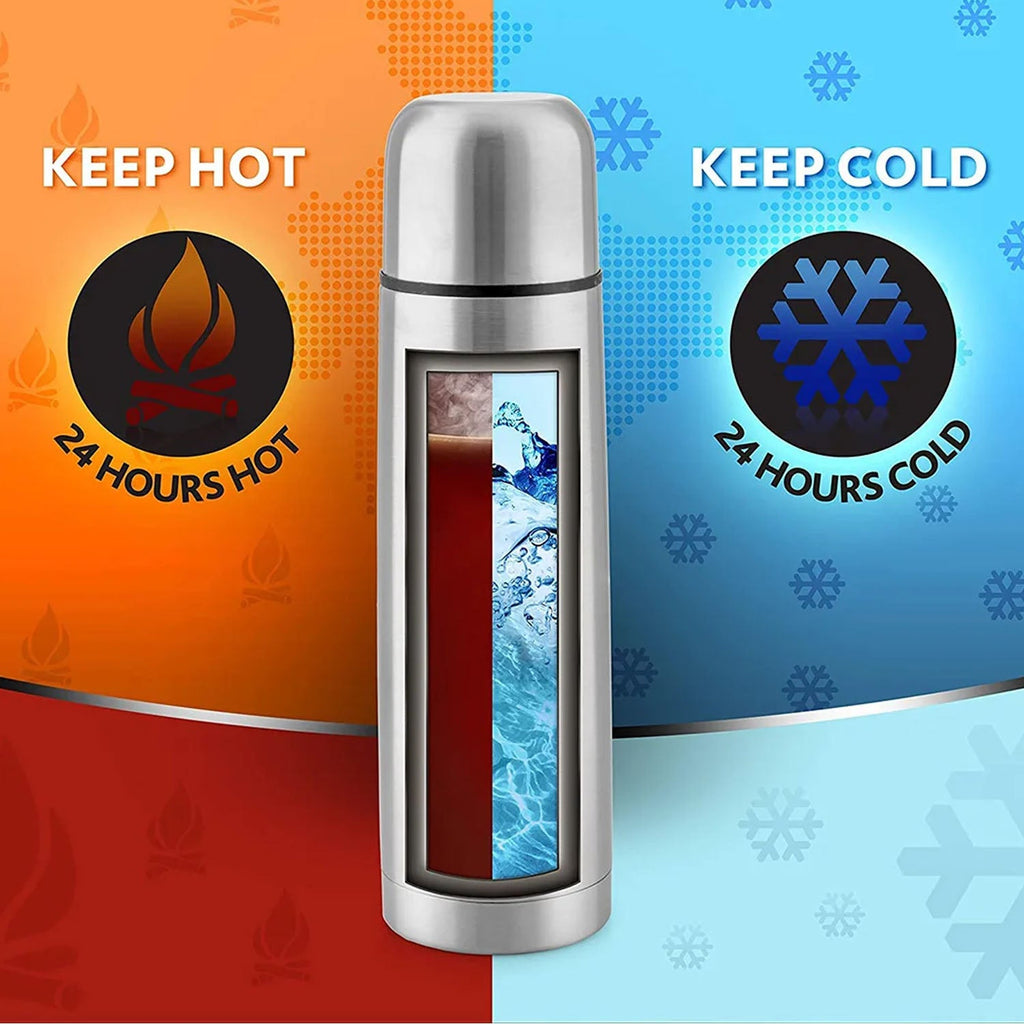 Durable vacuum insulated stainless steel water bottle for daily hydration