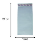 Polynet premium card envelope size reference with ruler for 28x15cm