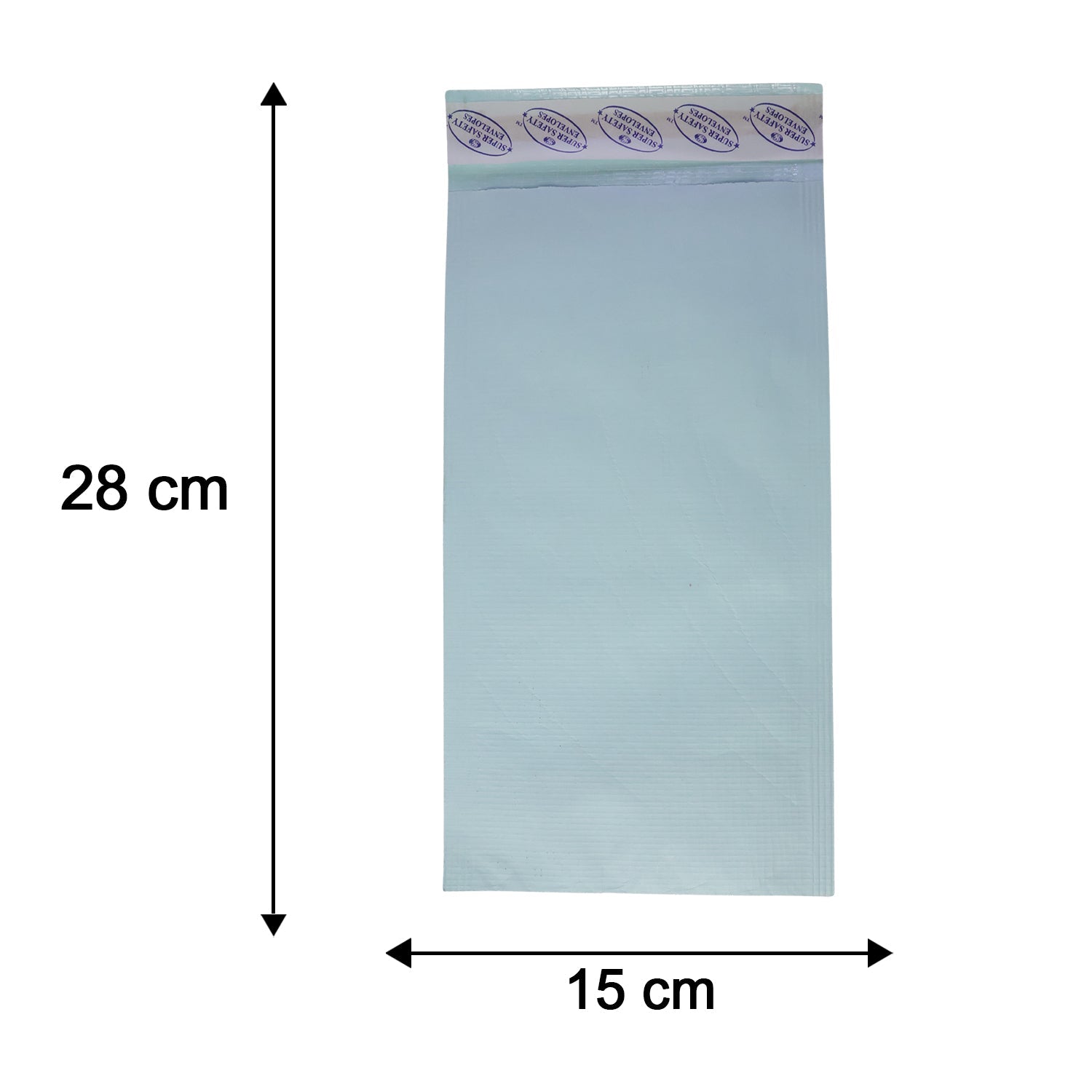 Polynet premium card envelope size reference with ruler for 28x15cm