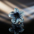 Floral hair clip showing floral details and color mix