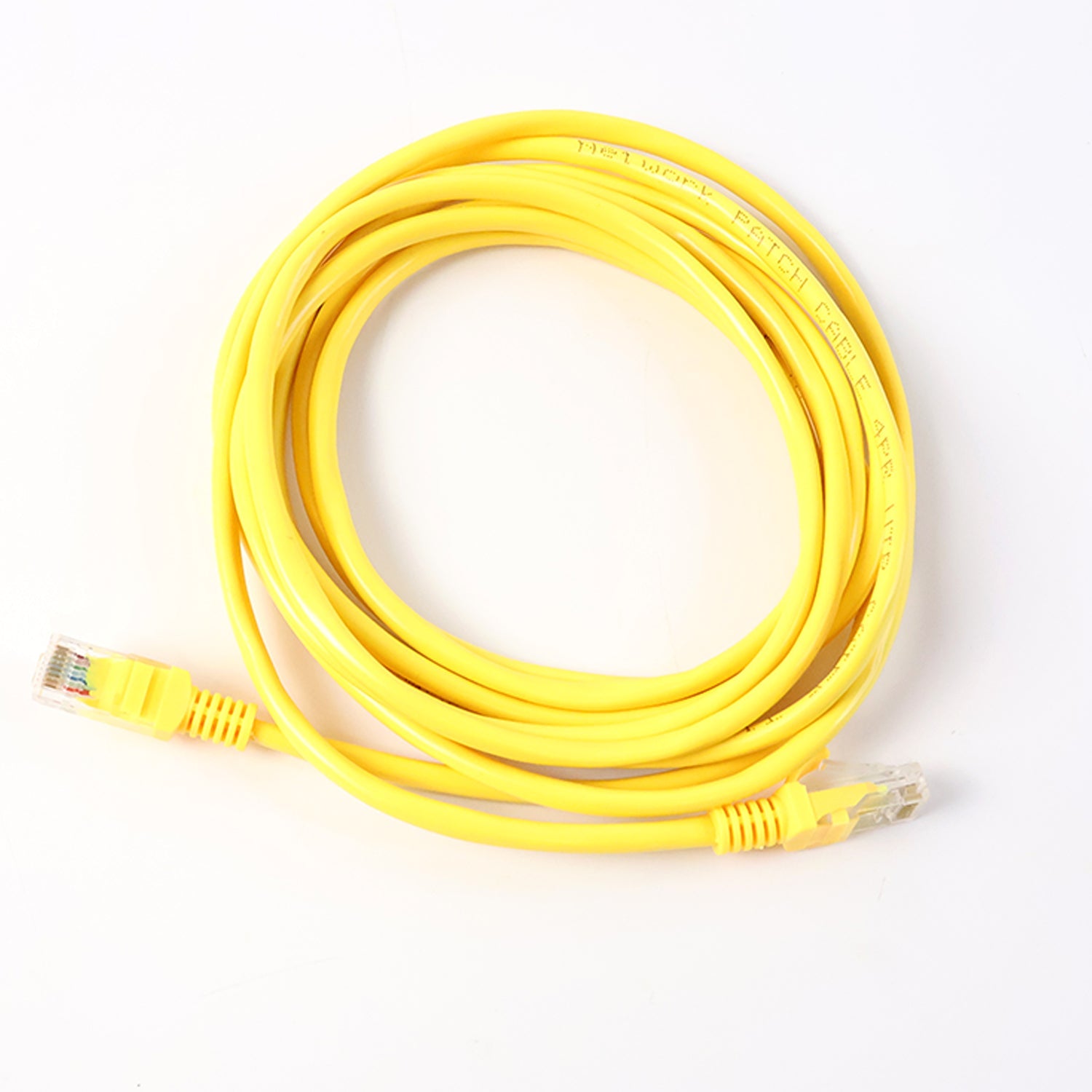 Wired LAN connection CAT 5E cable ensuring stable and fast internet