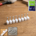 Heavy duty plastic cable clip with steel nail for electrical wiring
