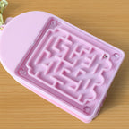 Portable cartoon cat calculator keychain hanging from keys and bag