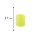 Diagram illustrating the compact dimensions of the Luminous Tyre Valve Caps.