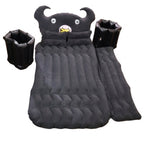 Car air mattress installed in car back seat for sleeping