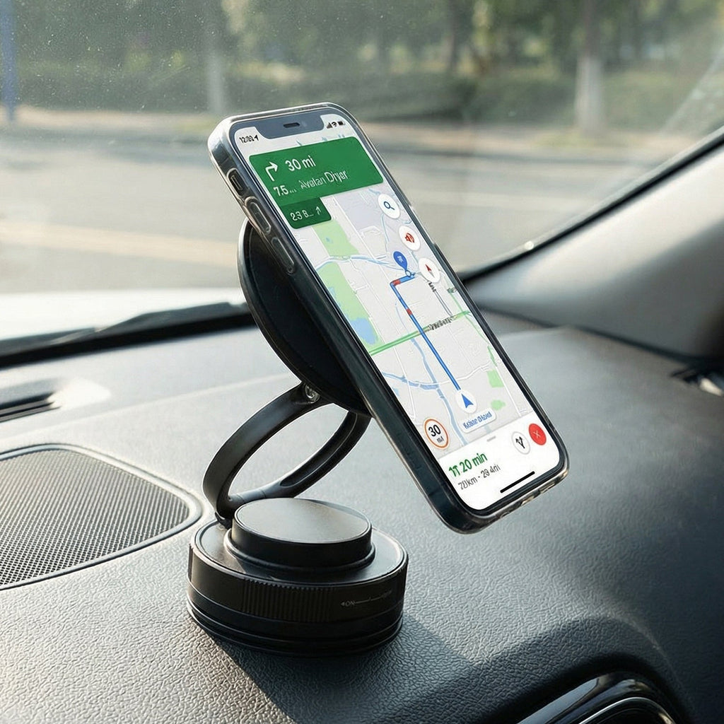 car phone holder stand with 360 degree swivel for navigation