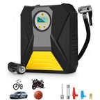 Side view of portable car air compressor unit