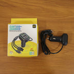 Car USB charger extension with LED light effect
