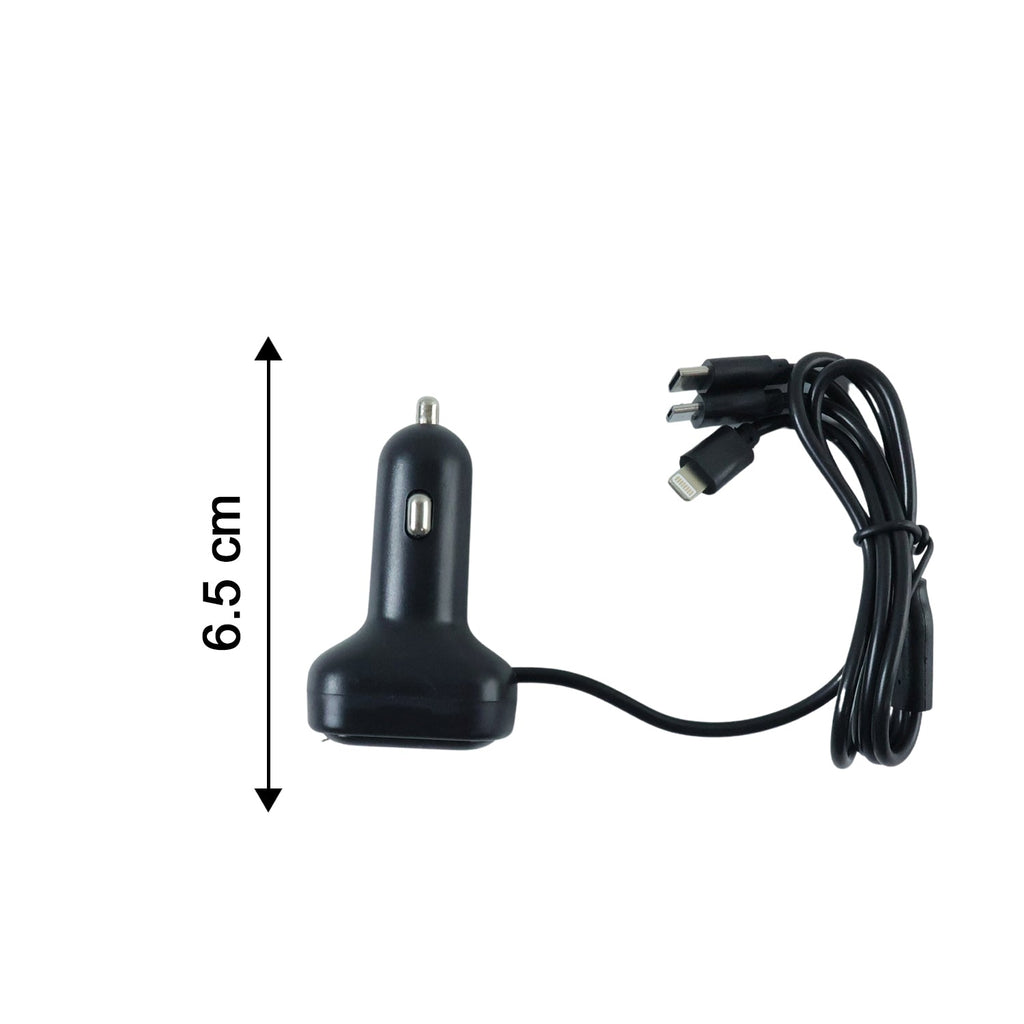 Multi USB car charging station with ambient RGB lighting