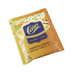 Spiced green tea blend featuring warming spices and ashwagandha