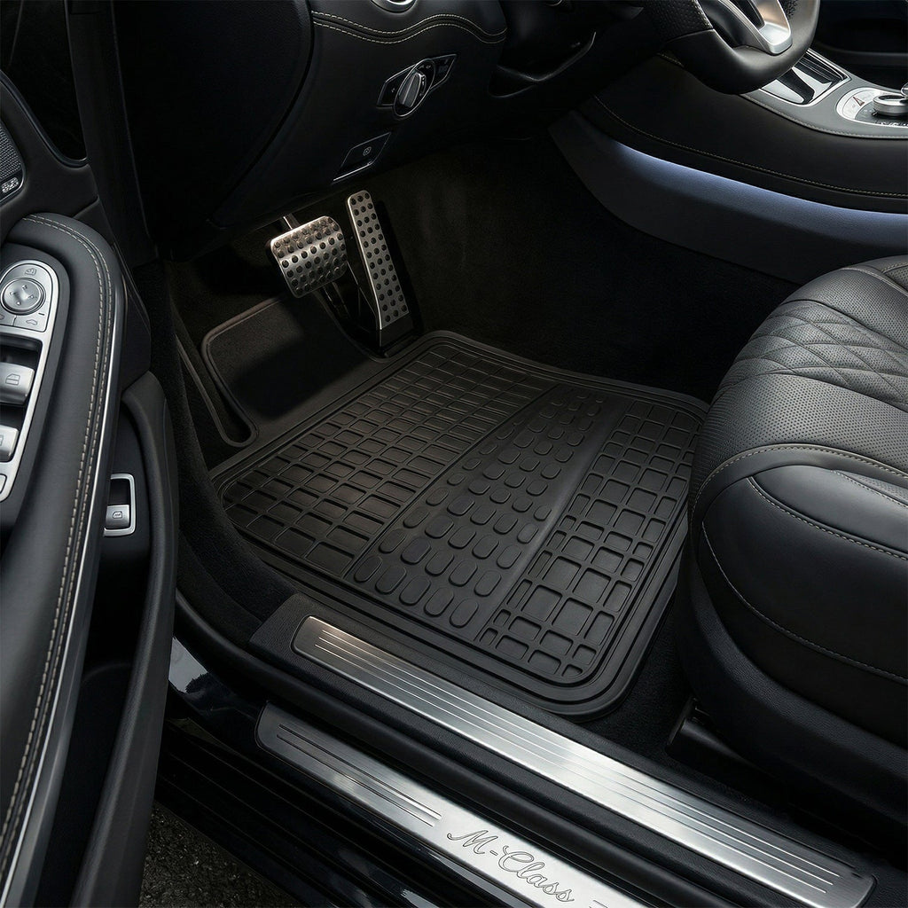 Easy-to-clean waterproof rubber floor mats for cars and SUVs
