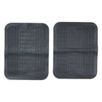 Full set of 4 car floor mats with deep grooves for dirt and mud trapping