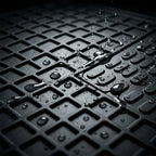 Easy-to-clean waterproof rubber mats for car interior protection