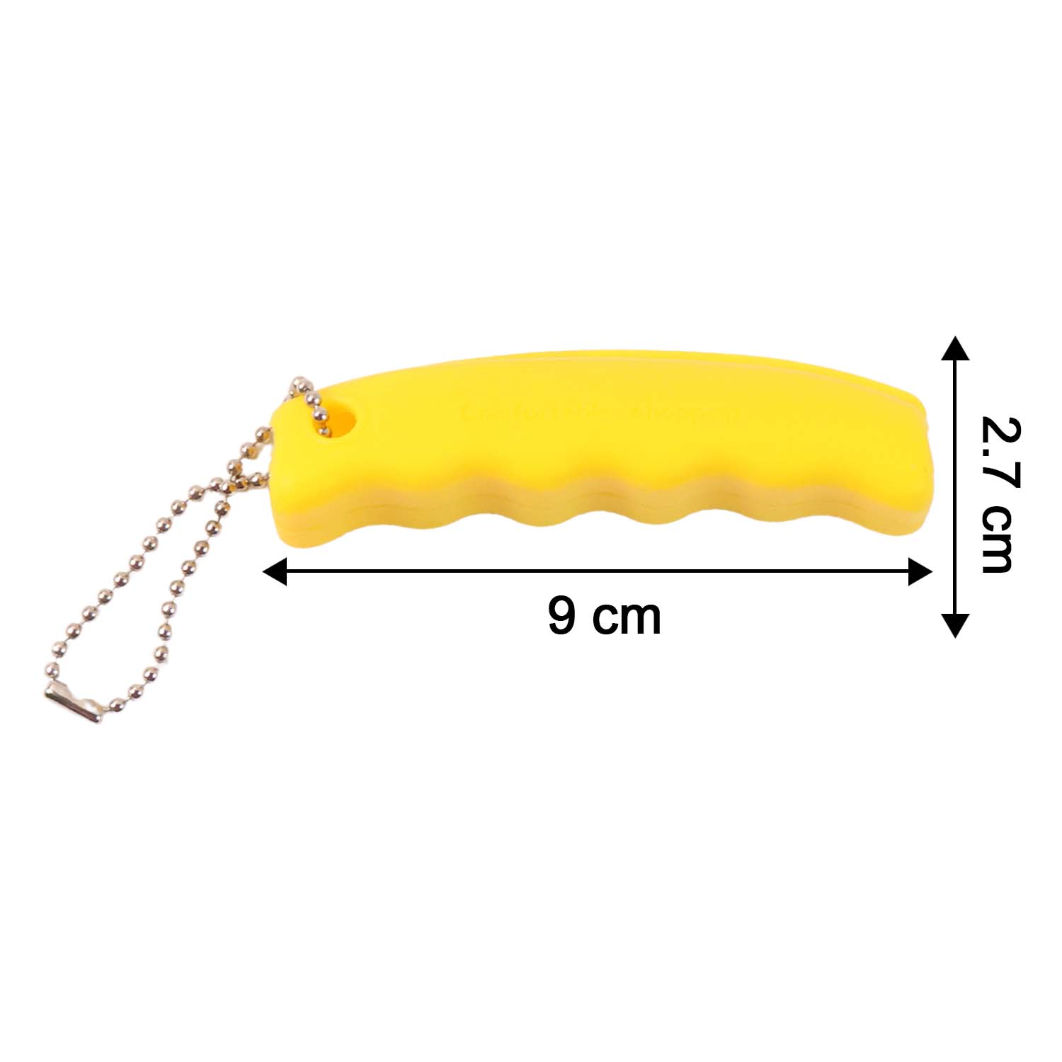 Detailed dimensions of the portable Silicone Bag Carrier for size reference.
